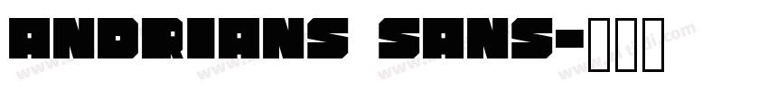 Andrians Sans字体转换